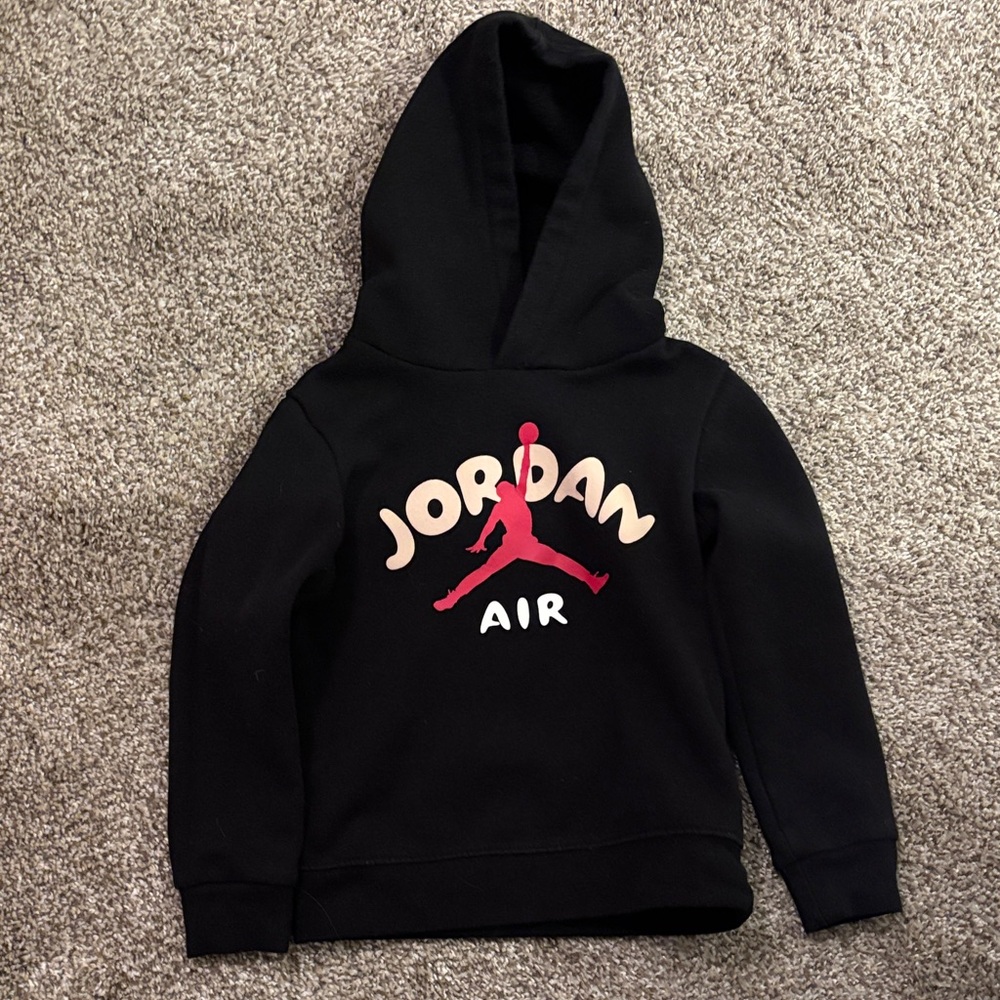 Jordan Black sweat suit with Red Logo